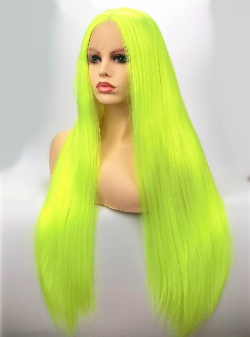 neon lace front wig